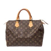 Louis Vuitton Vintage Pre-owned Canvas handvskor Brown, Dam