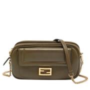 Fendi Vintage Pre-owned Laeder fendi-vskor Green, Dam