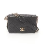 Chanel Vintage Pre-owned Laeder axelremsvskor Black, Dam