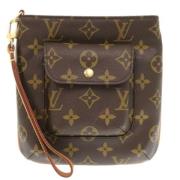 Louis Vuitton Vintage Pre-owned Tyg handvskor Brown, Dam