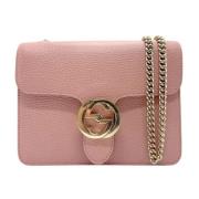 Gucci Vintage Pre-owned Laeder axelremsvskor Pink, Dam