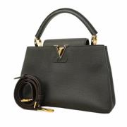 Louis Vuitton Vintage Pre-owned Tyg handvskor Black, Dam