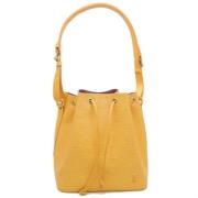 Louis Vuitton Vintage Pre-owned Laeder axelremsvskor Yellow, Dam