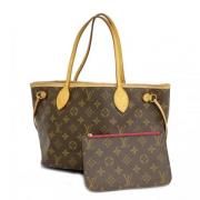 Louis Vuitton Vintage Pre-owned Tyg axelremsvskor Brown, Dam