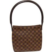 Louis Vuitton Vintage Pre-owned Canvas handvskor Brown, Dam