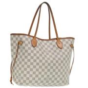 Louis Vuitton Vintage Pre-owned Canvas axelremsvskor White, Dam