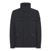 Peuterey Svart fältjacka med Primaloft-fyllning Black, Herr