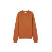 Maison Kitsuné Bold Fox Head Långärmad Sweatshirt Brown, Herr