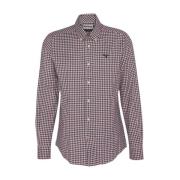 Barbour Herr Heavy Twill Button Down Skjorta Brown, Herr