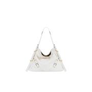 Givenchy Voyou Medium Läder Axelväska White, Dam