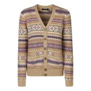 Ralph Lauren Kaila Långärmad Cardigan Beige, Dam