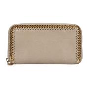 Stella McCartney Dragkedja Plånbok/Korthållare Beige, Dam