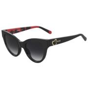 Love Moschino Svart Acetat Dam Solglasögon Black, Dam