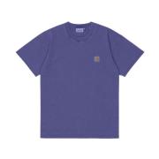 Carhartt Wip Nelson T-shirt - Bekväm och stilren Purple, Herr