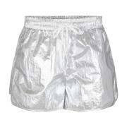 Sofie Schnoor Metallisk Finish Shorts Gray, Dam