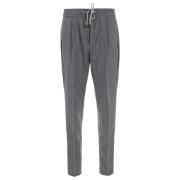 Brunello Cucinelli Stiliga Randiga Ullbyxor Gray, Herr