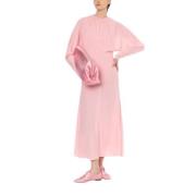 Philosophy di Lorenzo Serafini Rosa Georgette Stretch Maxi Klänning Pi...