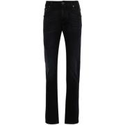 Jacob Cohën Svart Stretch Denim Slim Fit Jeans Black, Herr