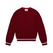 Iceberg Kids -Burgundy solid color crew neck sweater Red, Herr