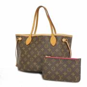 Louis Vuitton Vintage Pre-owned Tyg axelremsvskor Brown, Dam