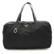 Prada Vintage Pre-owned Canvas handvskor Black, Dam