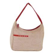 Prada Vintage Pre-owned Canvas prada-vskor Beige, Dam