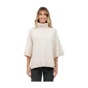 Gran Sasso Pullover med trekvartsärmar Beige, Dam