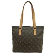 Louis Vuitton Vintage Pre-owned Tyg axelremsvskor Brown, Dam