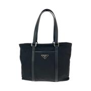 Prada Vintage Pre-owned Canvas prada-vskor Black, Dam