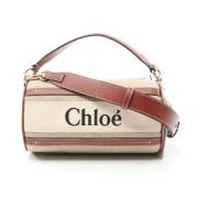 Chloé Pre-owned Pre-owned Canvas handvskor Beige, Dam