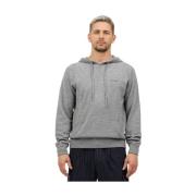 MC2 Saint Barth Broderad logga hoodie Willbur sweatshirt Gray, Herr