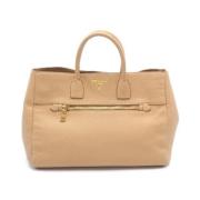 Prada Vintage Pre-owned Laeder totevskor Beige, Dam