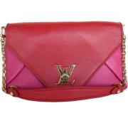 Louis Vuitton Vintage Pre-owned Laeder axelremsvskor Red, Dam