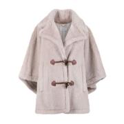 Max Mara Rosa Teddy Tygcape Beige, Dam