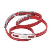 Tod's Rött Double T Wrap Armband Red, Dam