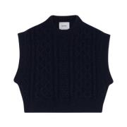 Halfboy Navy Vest för Pojkar Blue, Dam