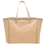 Bottega Veneta Vintage Pre-owned Laeder axelremsvskor Pink, Dam