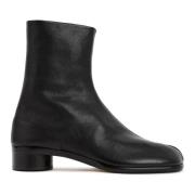 Maison Margiela Svarta Split-Tå Ankelboots för Män Black, Herr