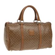 Celine Vintage Pre-owned Canvas handvskor Brown, Dam