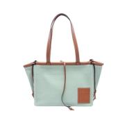 Loewe Pre-owned Pre-owned Canvas axelremsvskor Green, Dam