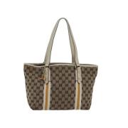 Gucci Vintage Pre-owned Canvas gucci-vskor Beige, Dam