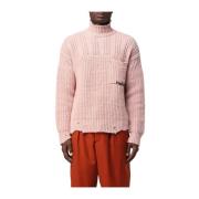 Marni Stilren Turtleneck Sweater Pink, Herr