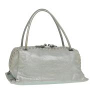 Bottega Veneta Vintage Pre-owned Laeder handvskor Gray, Dam