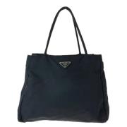 Prada Vintage Pre-owned Canvas prada-vskor Black, Dam