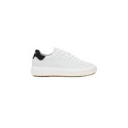 Sun68 Vita Lädersneakers Snörning Logo White, Herr