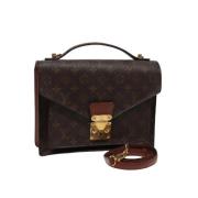 Louis Vuitton Vintage Pre-owned Canvas louis-vuitton-vskor Brown, Dam