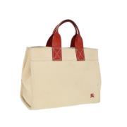 Burberry Vintage Pre-owned Canvas handvskor Beige, Dam