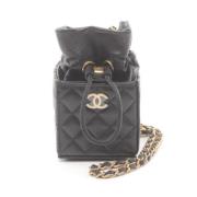 Chanel Vintage Pre-owned Laeder axelremsvskor Black, Dam