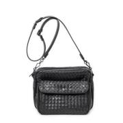 Bottega Veneta Vintage Pre-owned Laeder axelremsvskor Black, Dam