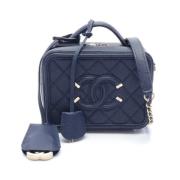 Chanel Vintage Pre-owned Tyg chanel-vskor Blue, Dam